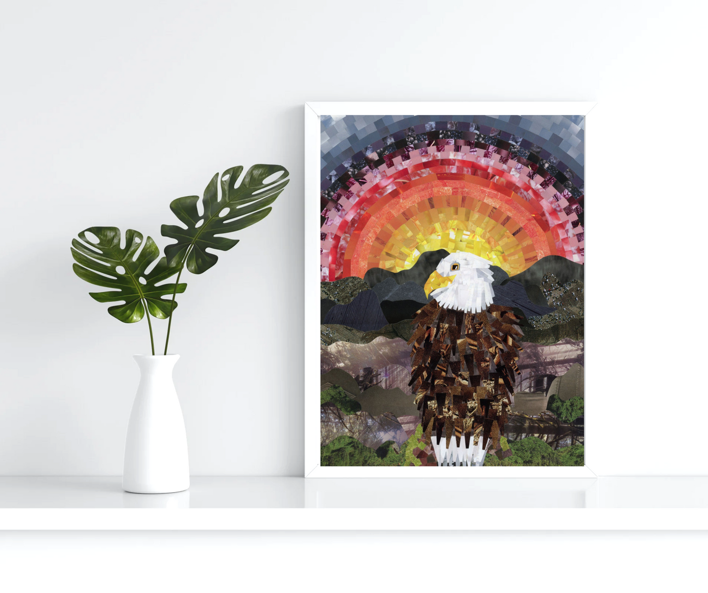 Bald Eagle Basking in the Sunset Print 8"x10"