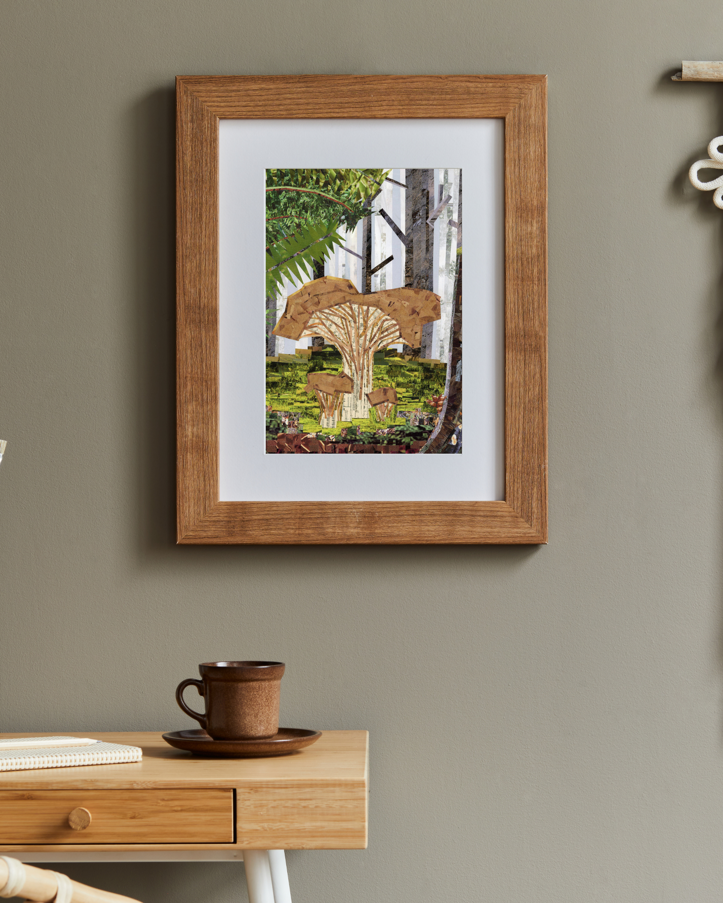 Chantrelle Mushroom in the Foggy Forest Print 8"x10"