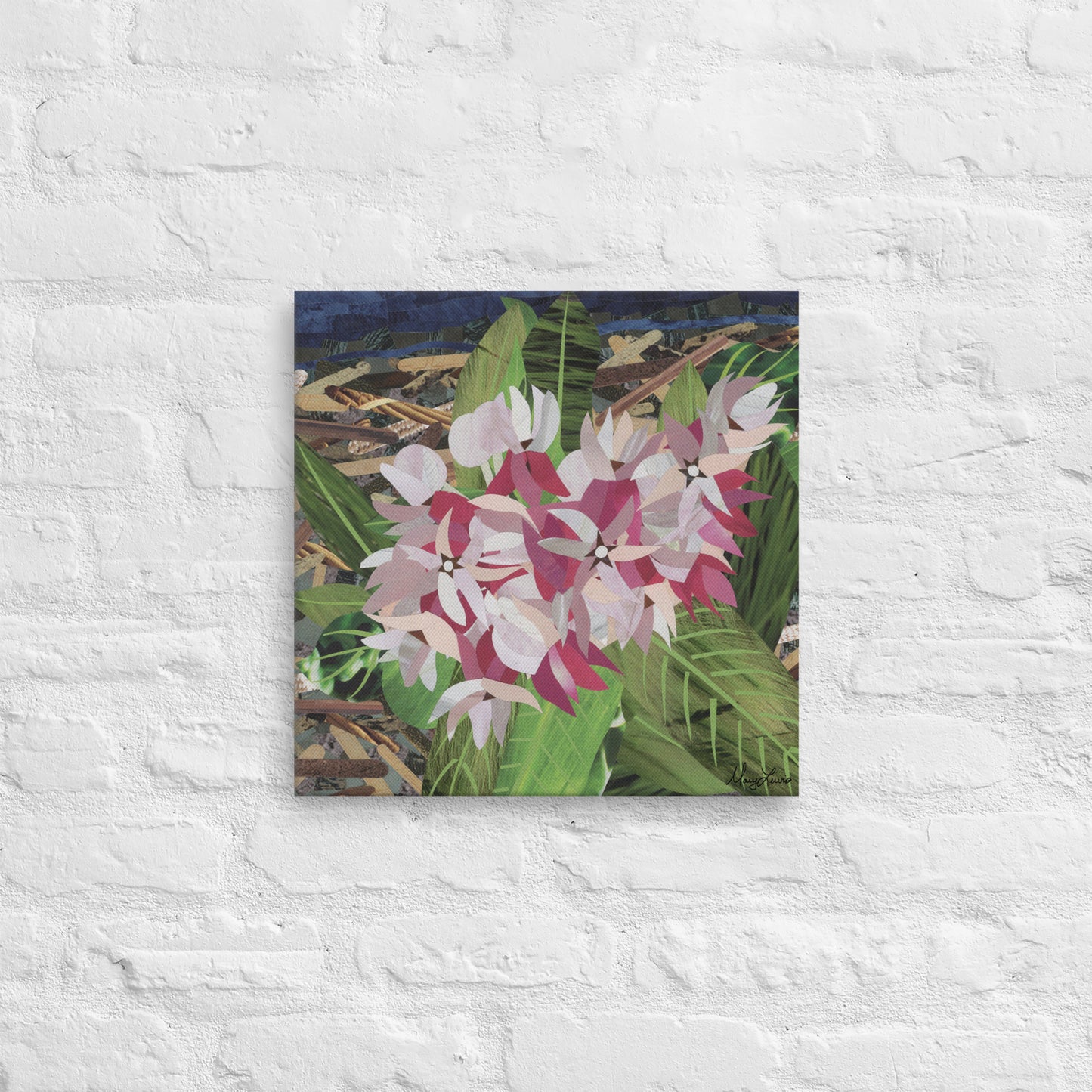Native Milkweed Thin Canvas Print 16x16"