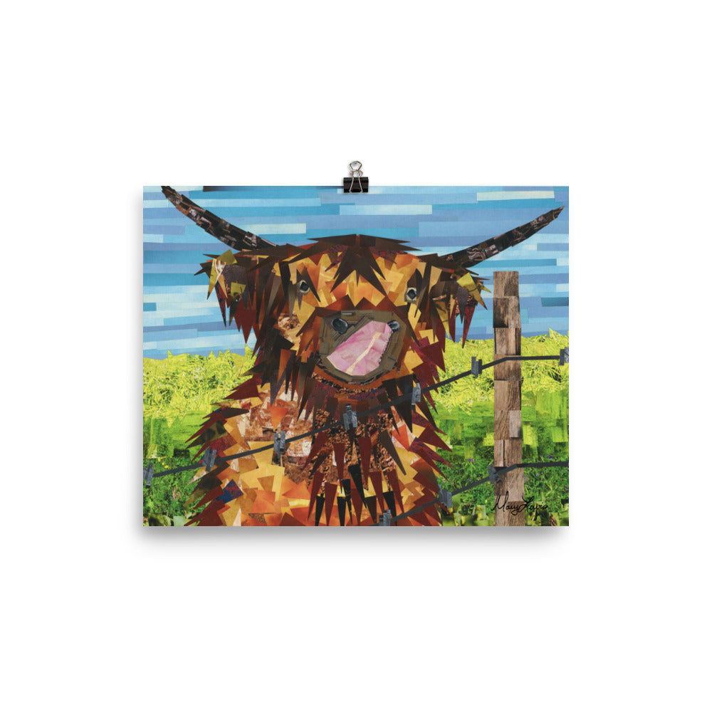 Highland Cow Print 8"x10"