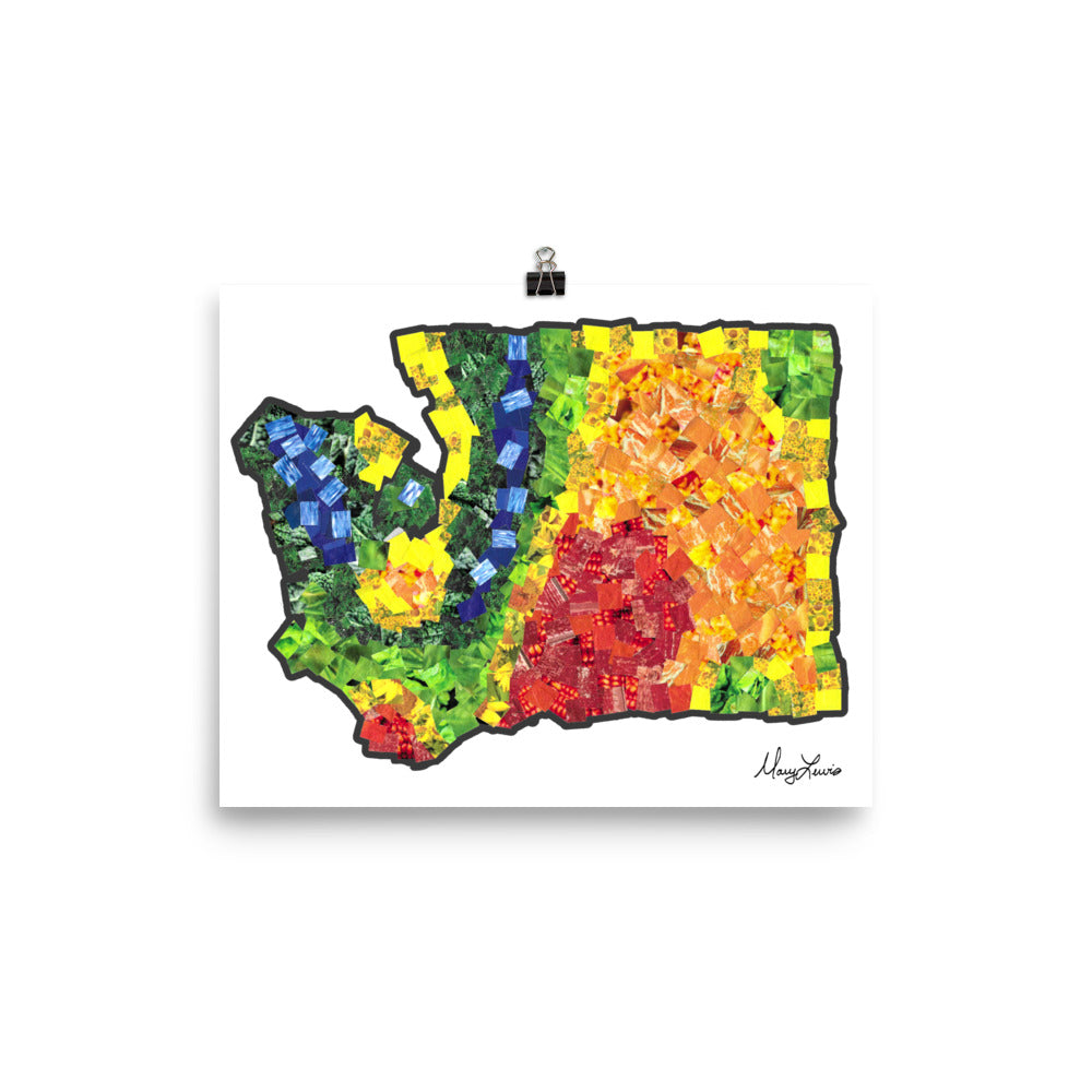 Washington States Climate Print 8x10"