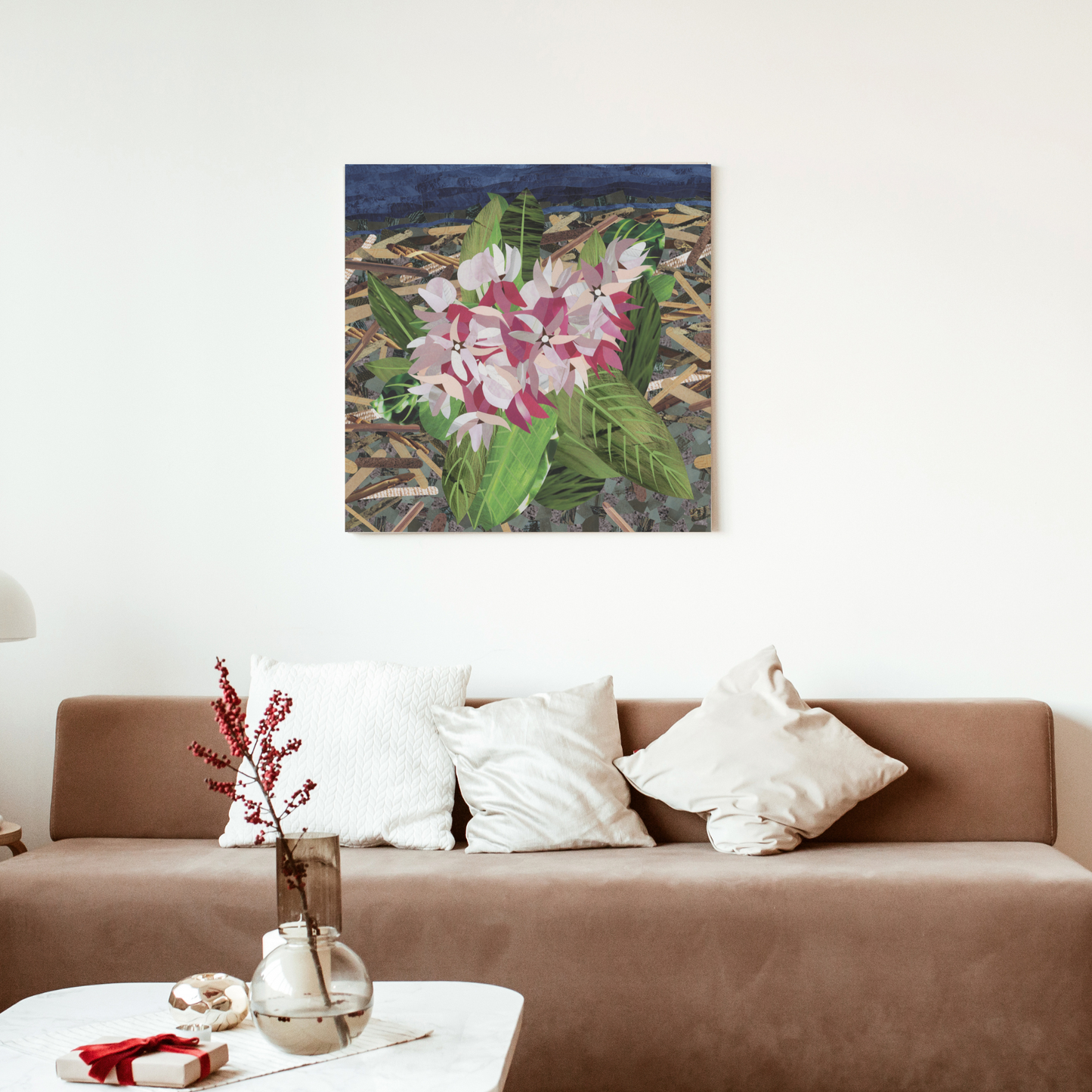 Native Milkweed Thin Canvas Print 16x16"