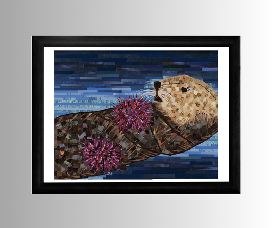 Snacking Sea Otter 8x10" Print