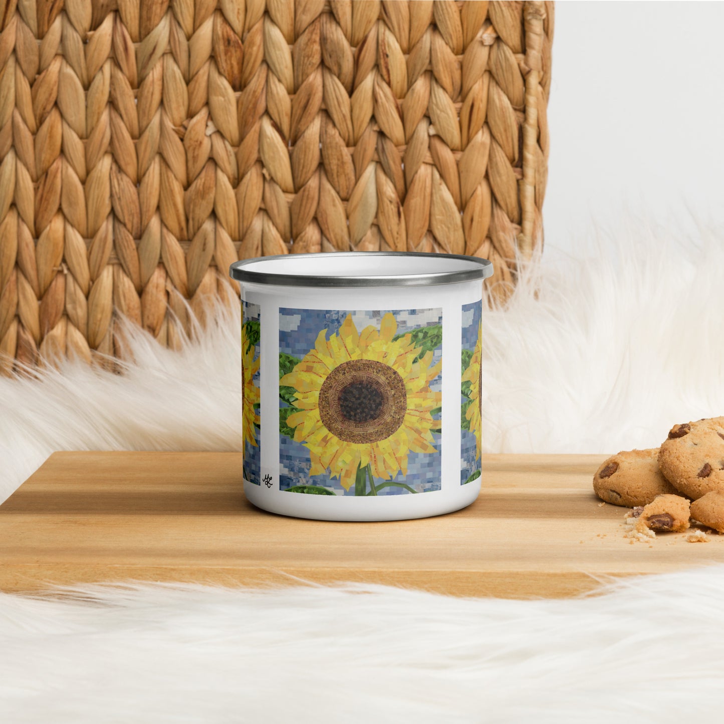 Soaring Sunflower Camping Mug