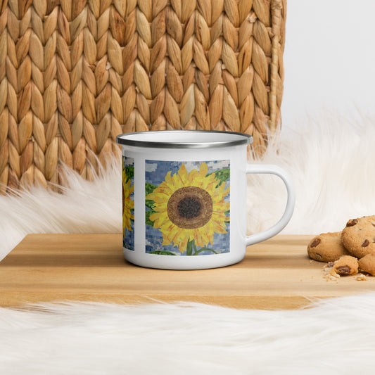 Soaring Sunflower Camping Mug