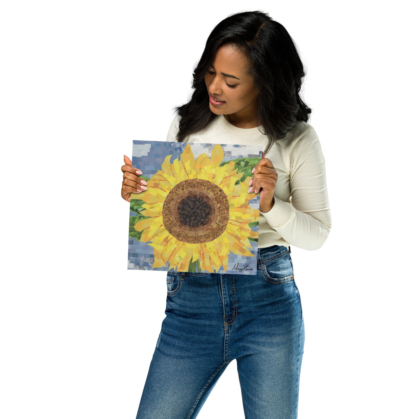 Soaring Sunflower Print 10x10"