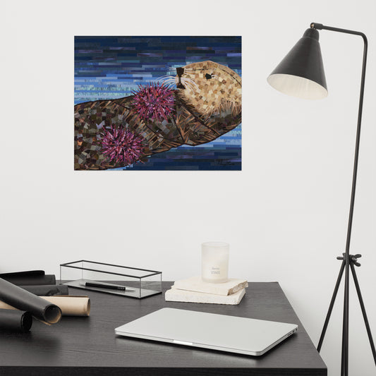 Snacking Sea Otter 16x20" Print