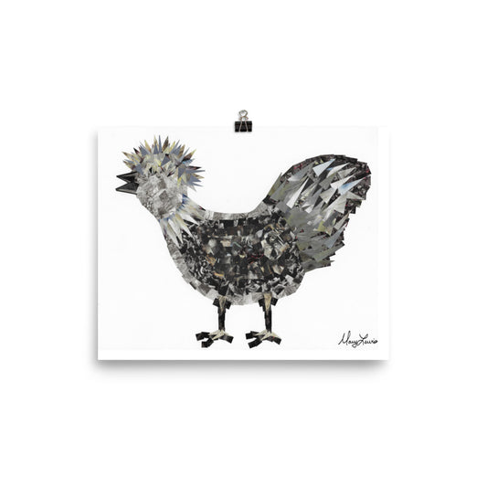 Silkie Chicken Print 8x10"