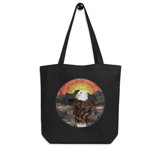 Bald Eagle in the Sunset Eco Tote Bag