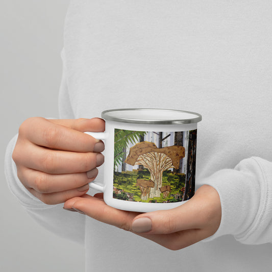 Chantrelle Mushroom Enamel Mug