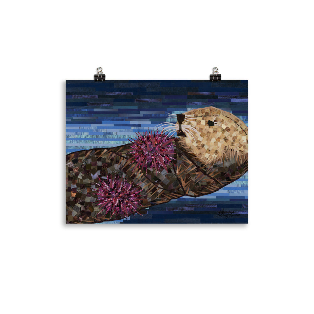 Snacking Sea Otter 11"x14" Print
