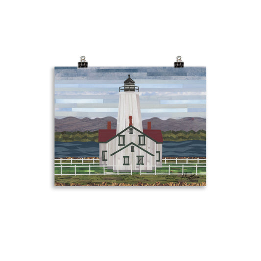 Sequim Dungeness Lighthouse Print 11x14"