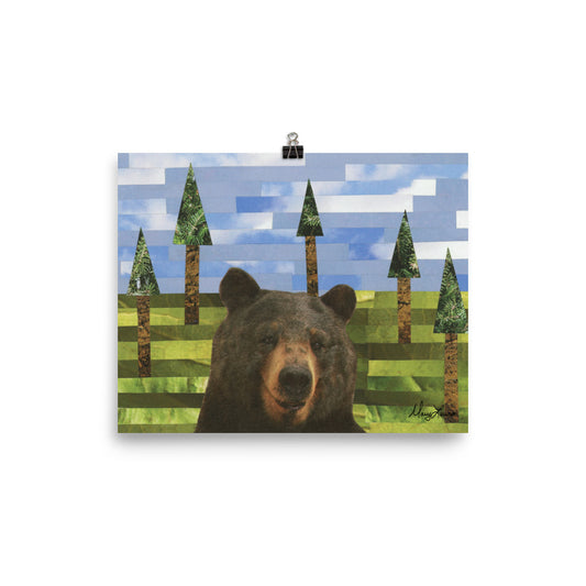 Black Bear Print 8x10"
