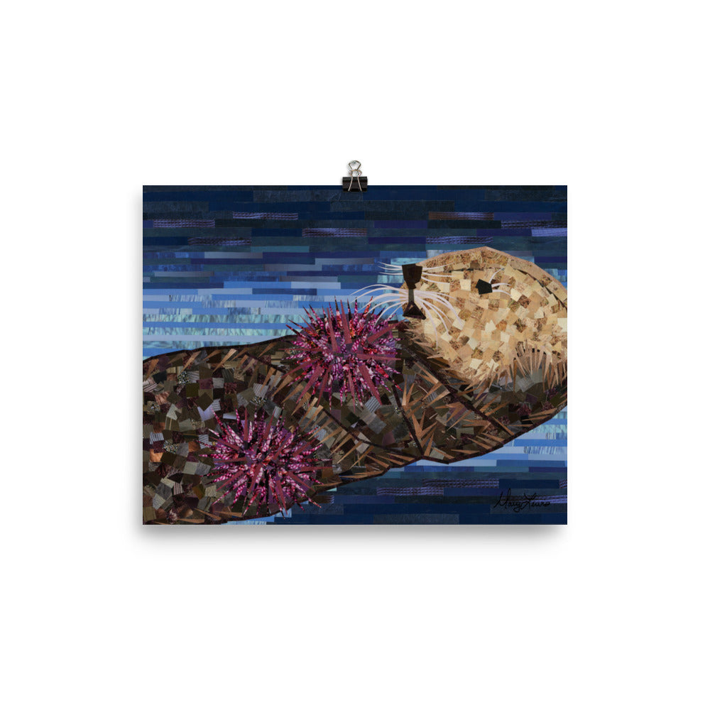 Snacking Sea Otter 8x10" Print