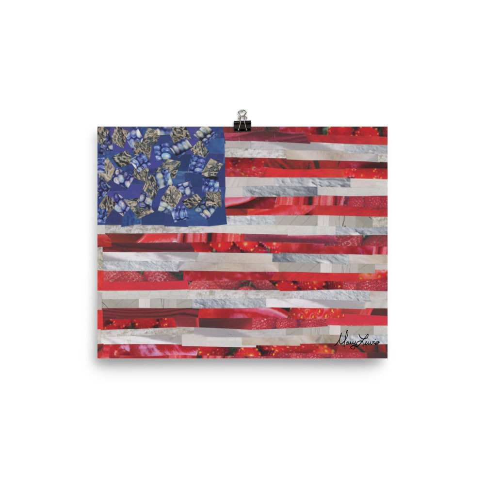 USA Flag Print 8x10"