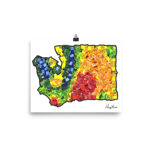 Washington States Climate Print 8x10"