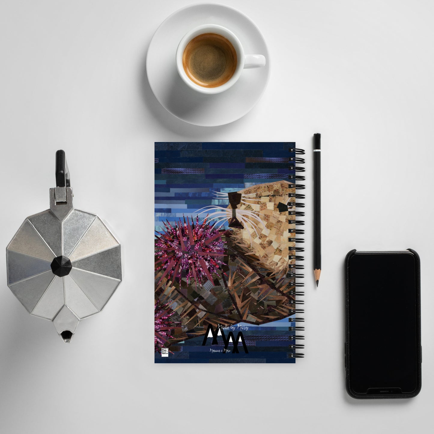 Snacking Sea Otter Spiral notebook