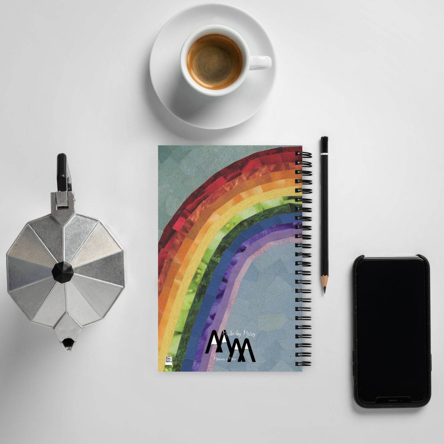 Somewhere Over The Rainbow Spiral Notebook