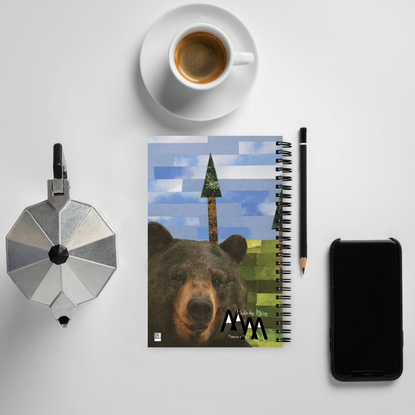 Black Bear Spiral Notebook