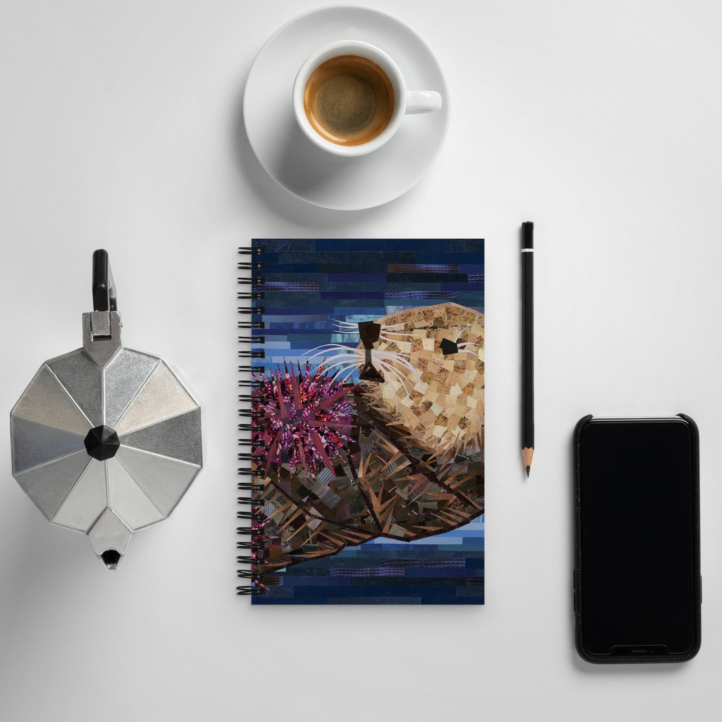 Snacking Sea Otter Spiral notebook