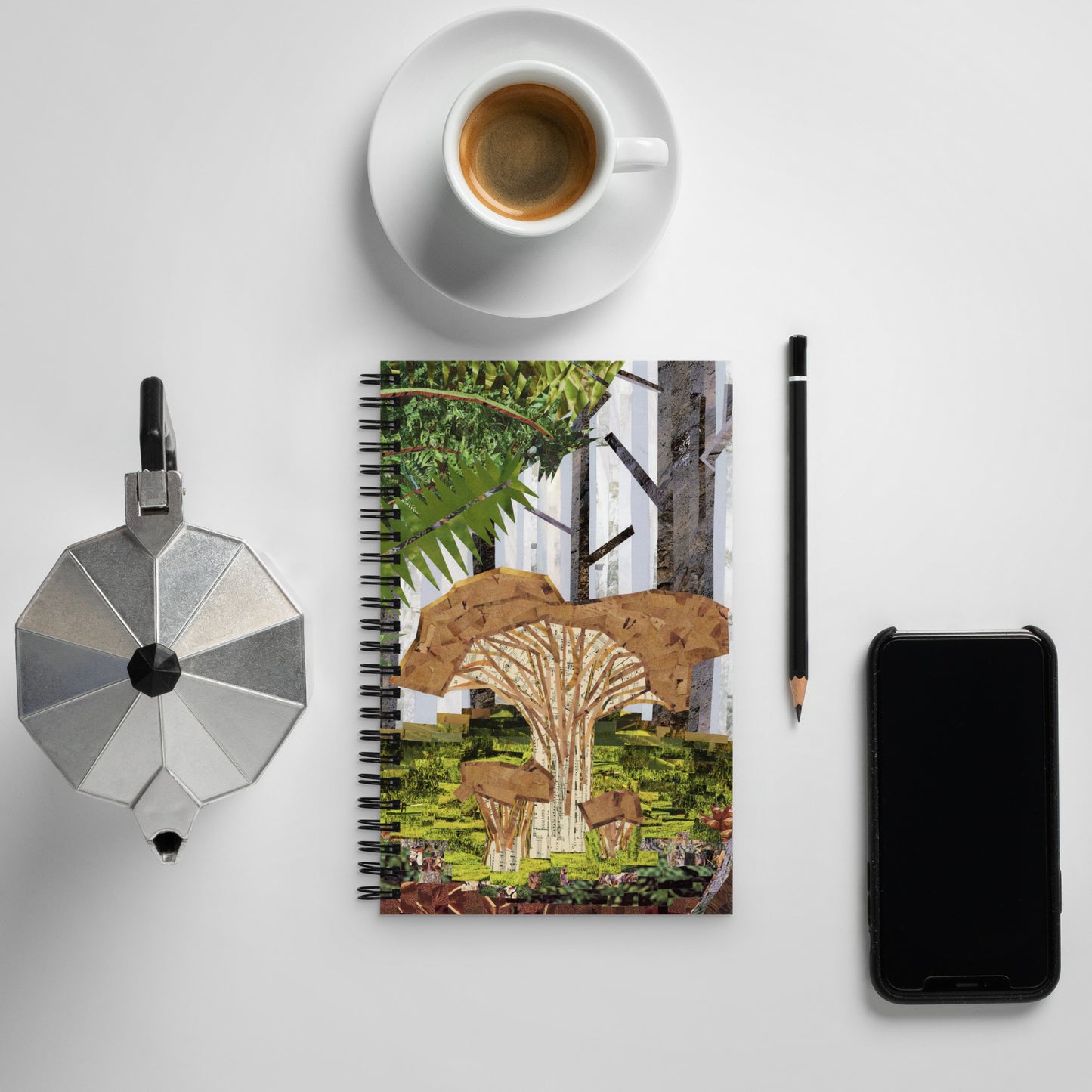 Chantrelle Mushroom Spiral Notebook