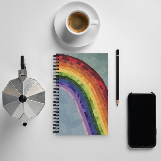 Somewhere Over The Rainbow Spiral Notebook
