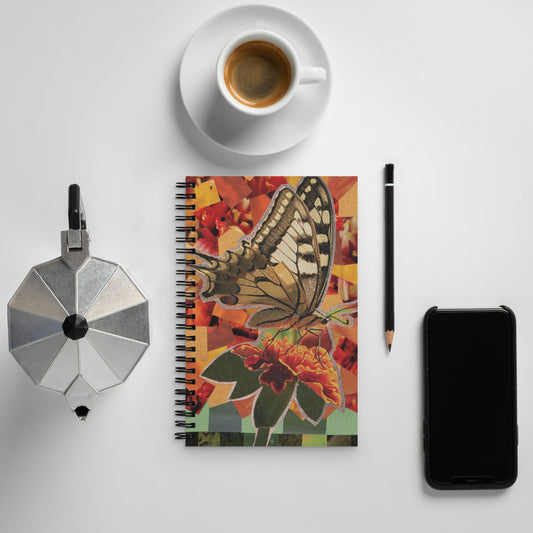 Butterflies & Carnations Spiral Notebook
