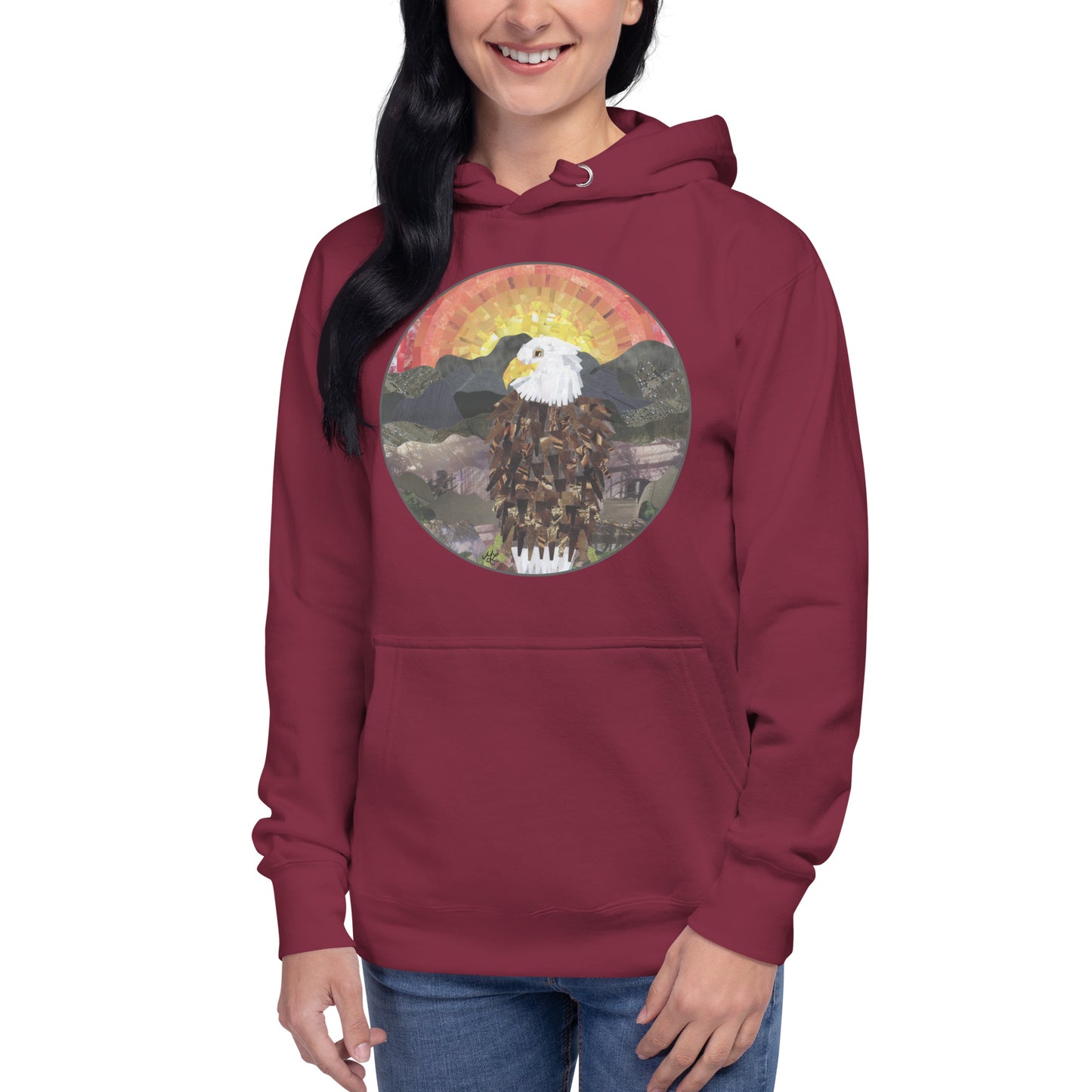 Bald Eagle in the Sunset Unisex Hoodie