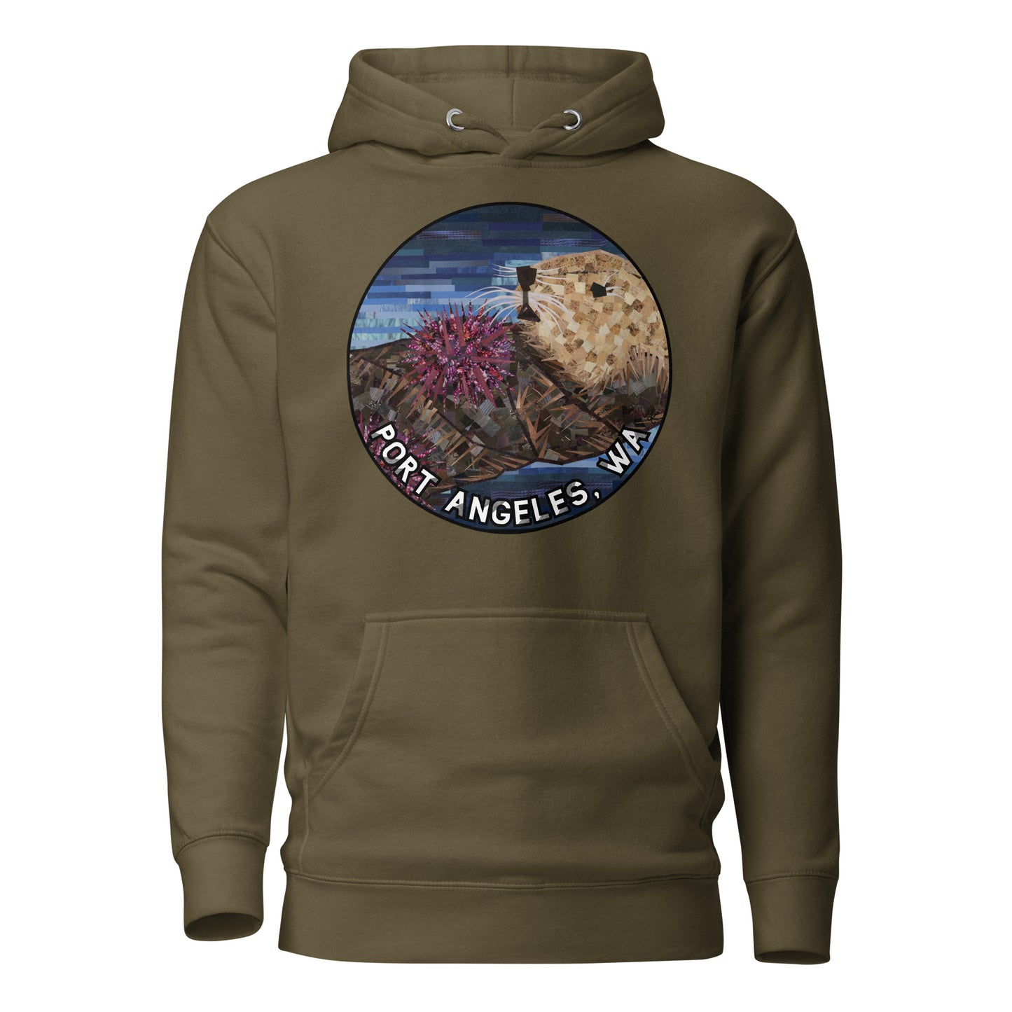 Snacking Sea Otter in Port Angeles Unisex Hoodie