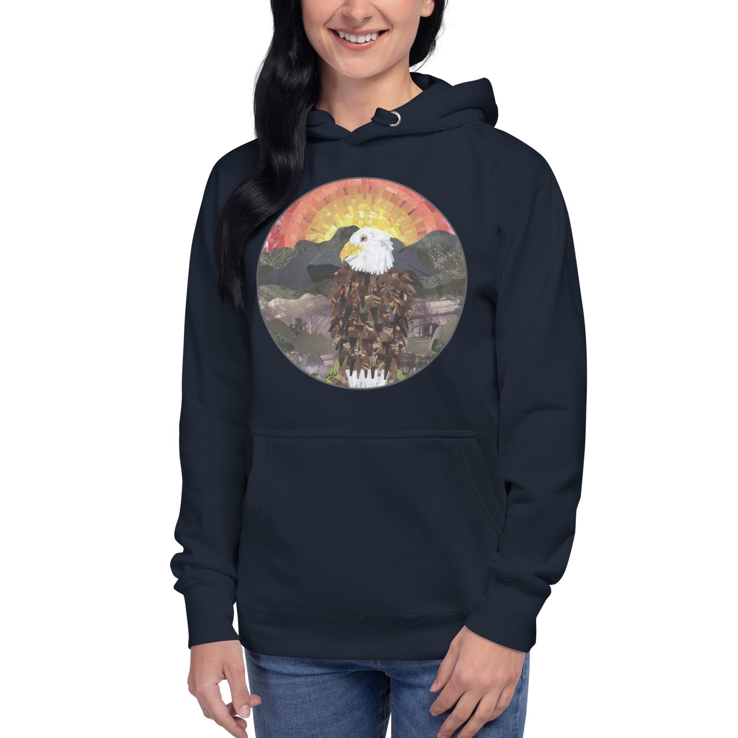 Bald Eagle in the Sunset Unisex Hoodie