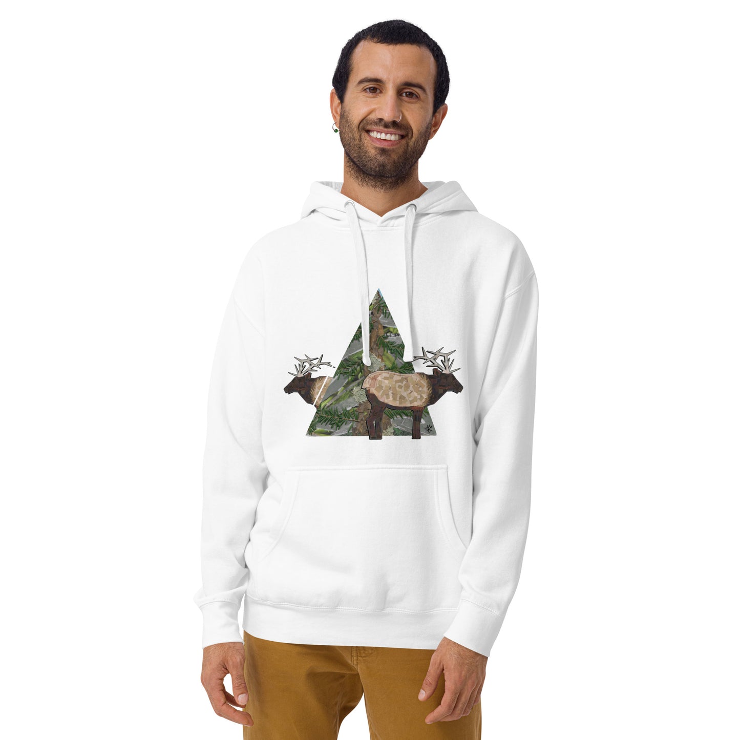 Roosevelt Elk in the Evergreens Unisex Hoodie